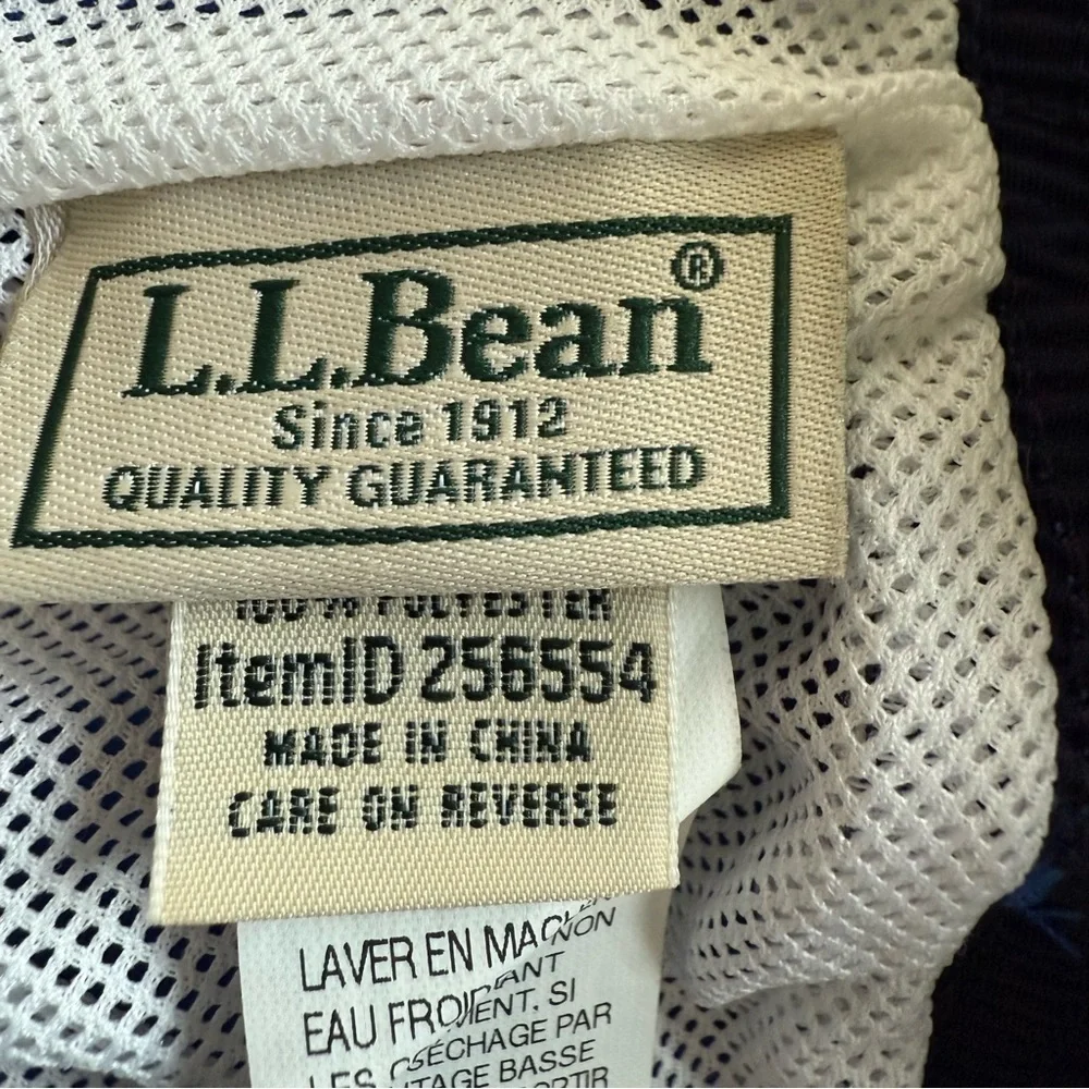 L.L. Bean MenSupplex Swim Trunks Blue Size L Cargo Pockets Quick Dry Lake